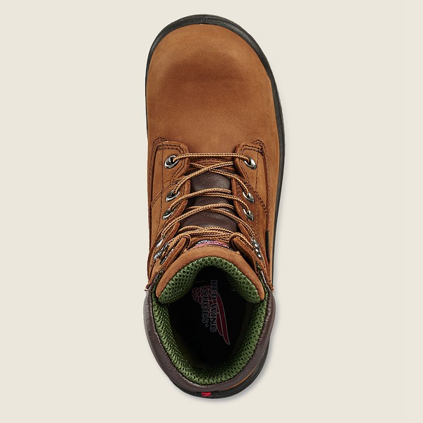 Red Wing Safety Bot Erkek - King Toe® - 8-Inch Waterproof Toe - Kahverengi - 65SQAXHRT